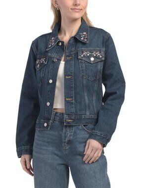ETICA The Pixie Embroidered Denim Jacket